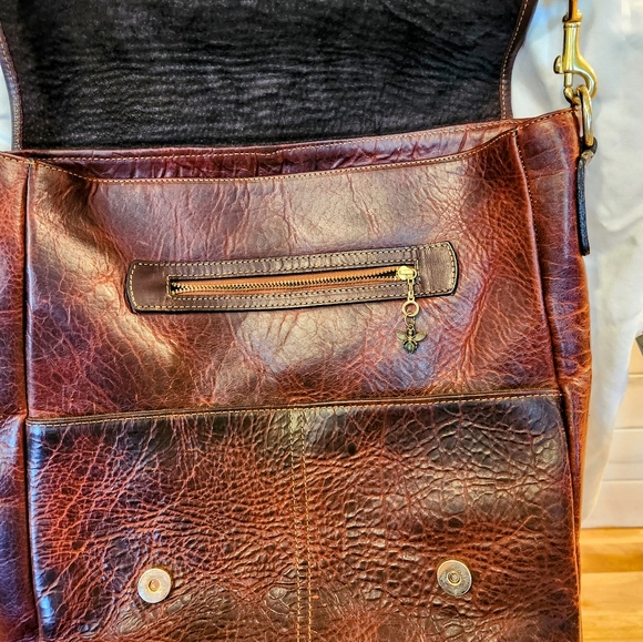 Bison leather laptop bag - Picture 6 of 7